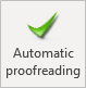 Automatic proofreading button